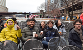 Photo of prospective students at Spring 2025 campus visit day