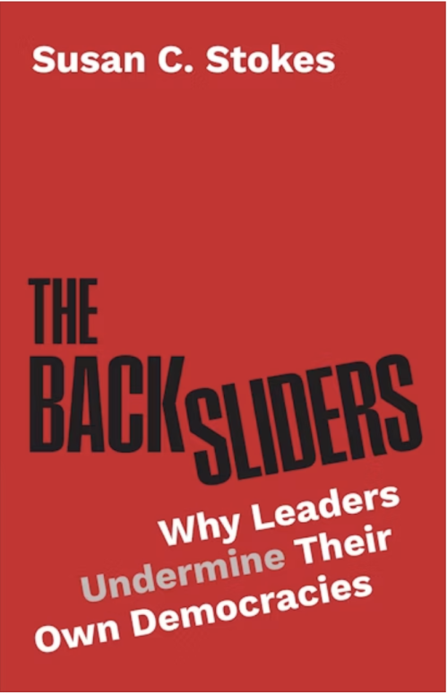 "The Backsliders" book cover, red cover with black and white text.